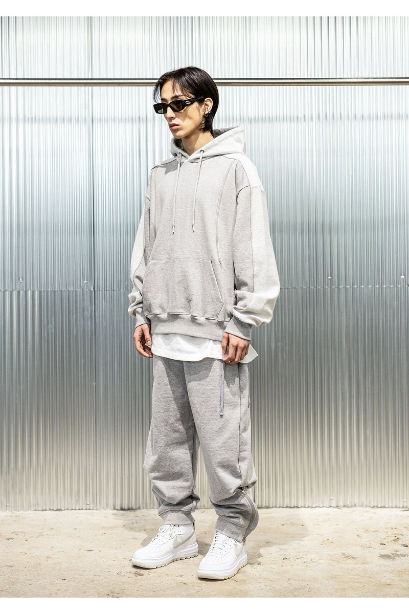 REVERSE INCISON OPEN HOODY