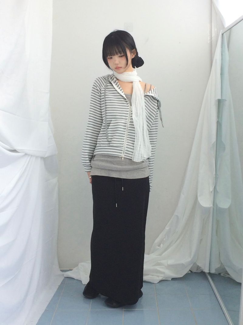 Slim Base String Long Skirt