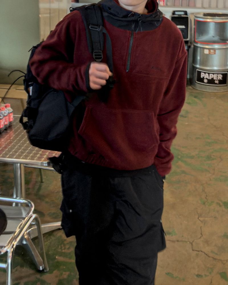 SERNIC Hooded Fleece Warmer Anorak