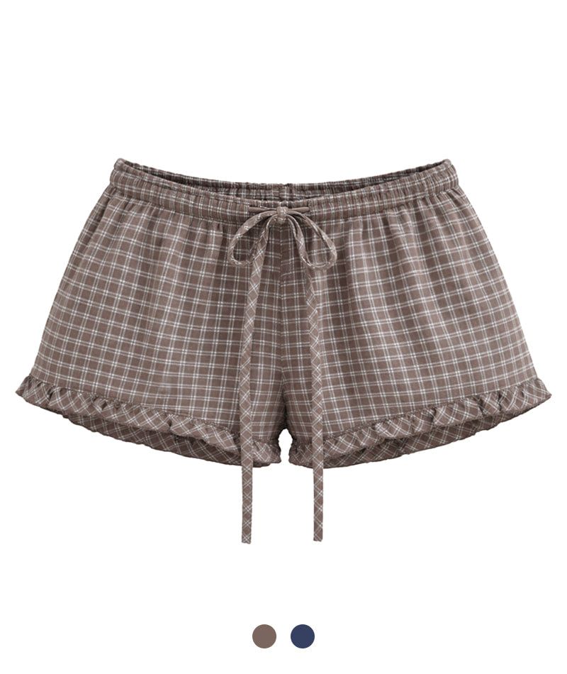 Cozy&Kitsch（コージーアンドキッチ）の「May Check Ribbon String Shorts（Pants）」