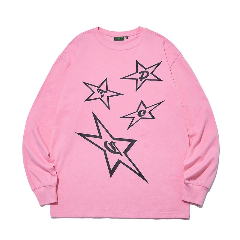STAR LOGO L/S Tee_Pink