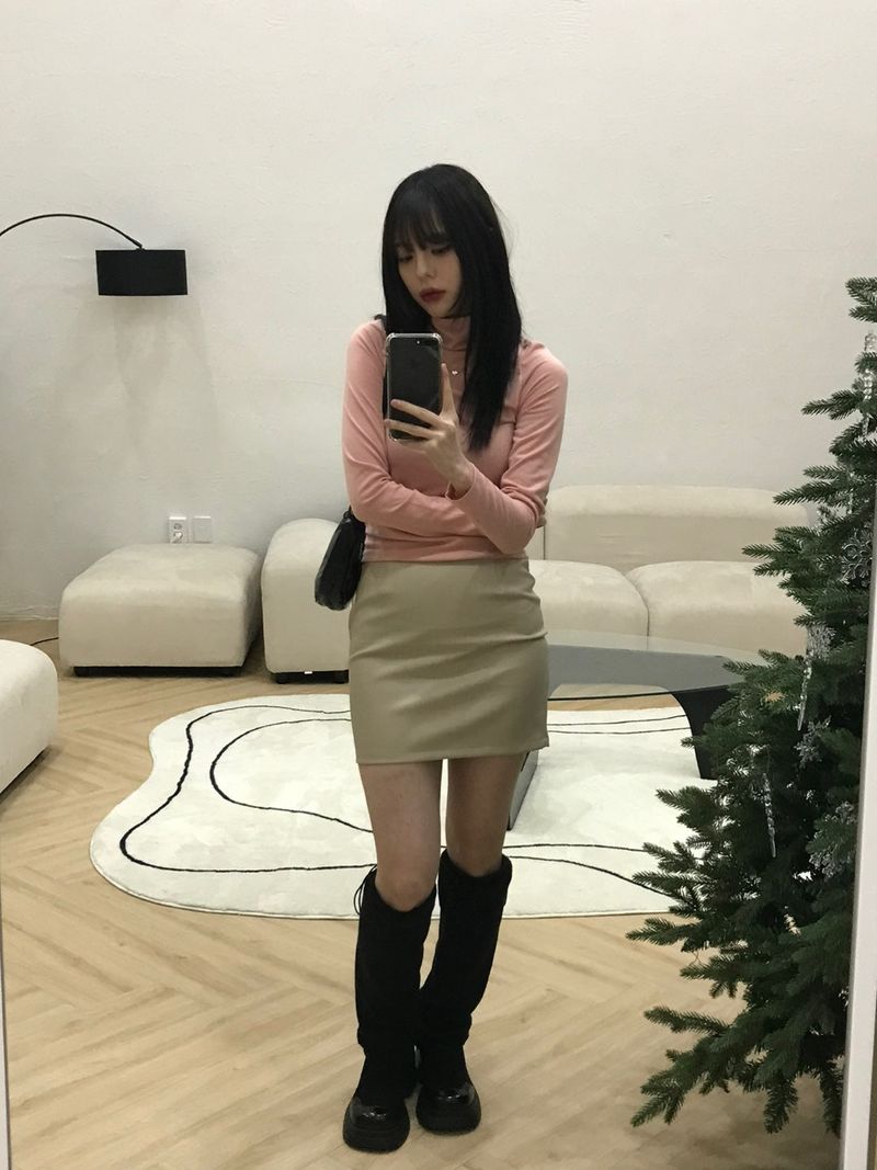 Ashley leather skirt