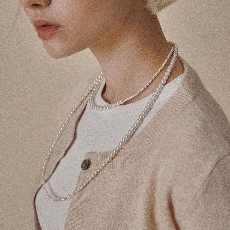 Pearl Layered Long Necklace