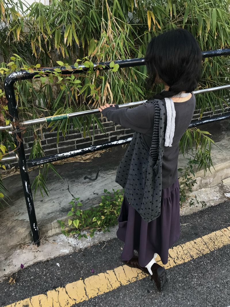 レイヤード カラーブロックティー
