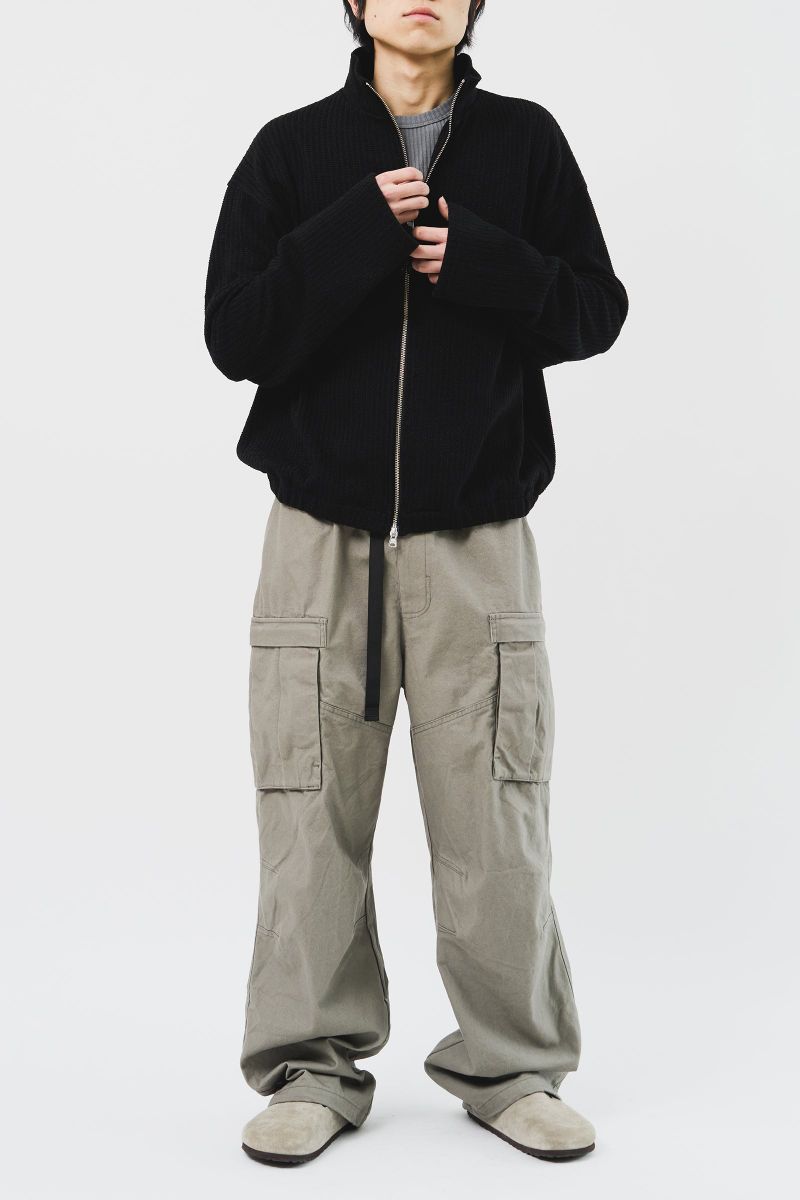 Junky Knitted Zip Up (3color)