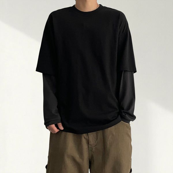 voarc（ボアク）の「Iron Color-Block Layered Long Sleeve T-Shirt (4 colors)（Tops）」