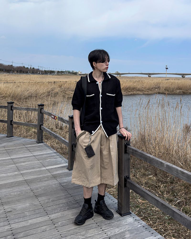 (belt presentation) コットンバミューダパンツ