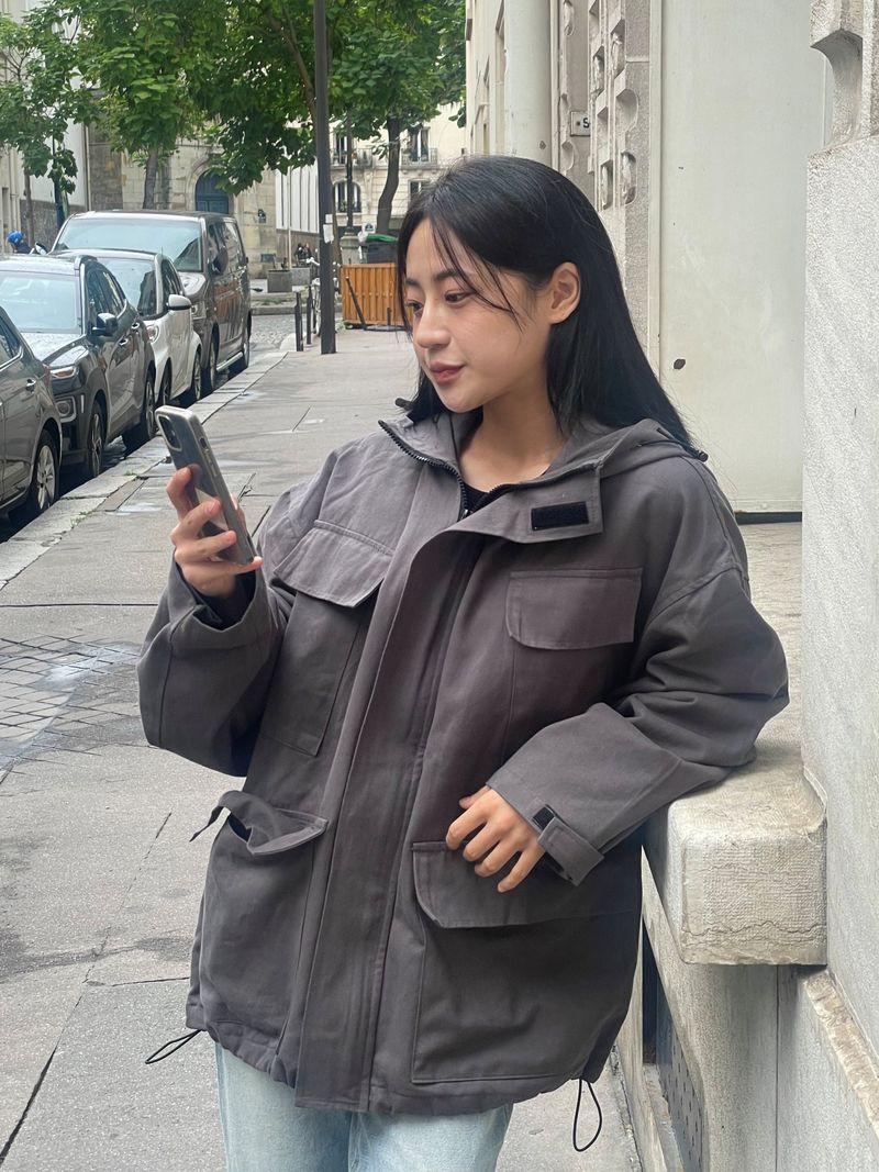Brest pocket short jacket