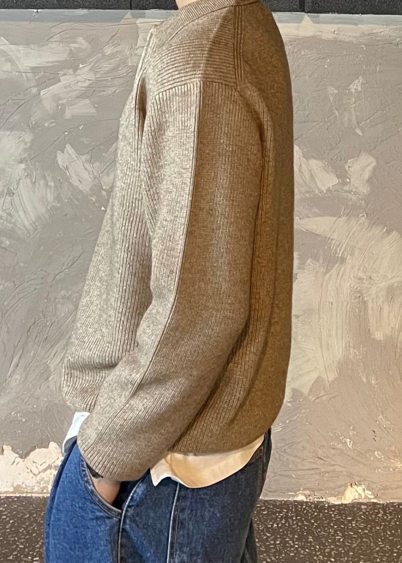 Berghazzi Semi-Zip-up Cara Knit 9COLOR