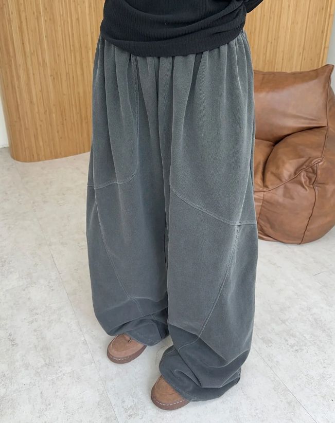 Mars Pigment Cut-out Wide Pants