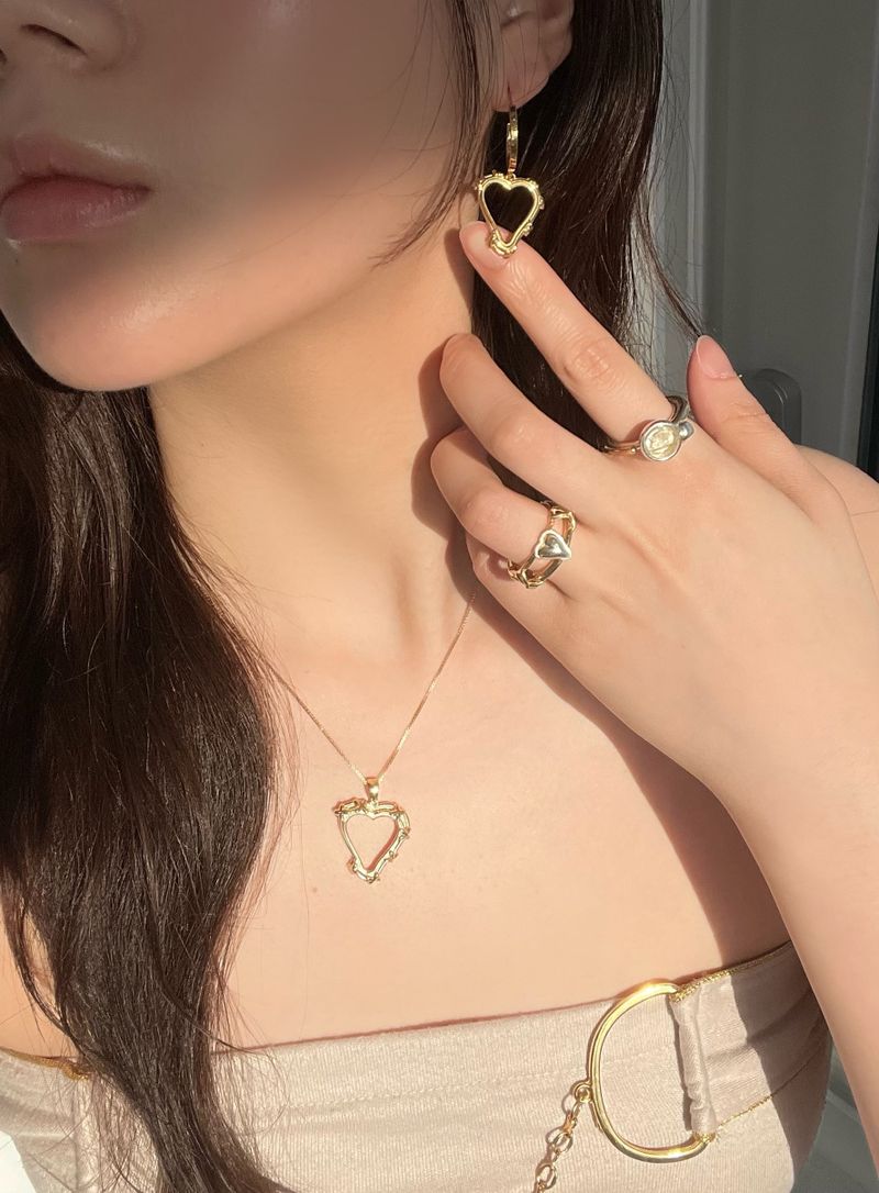 HEART TURTLE RING GOLD(silver+16K gold plated)