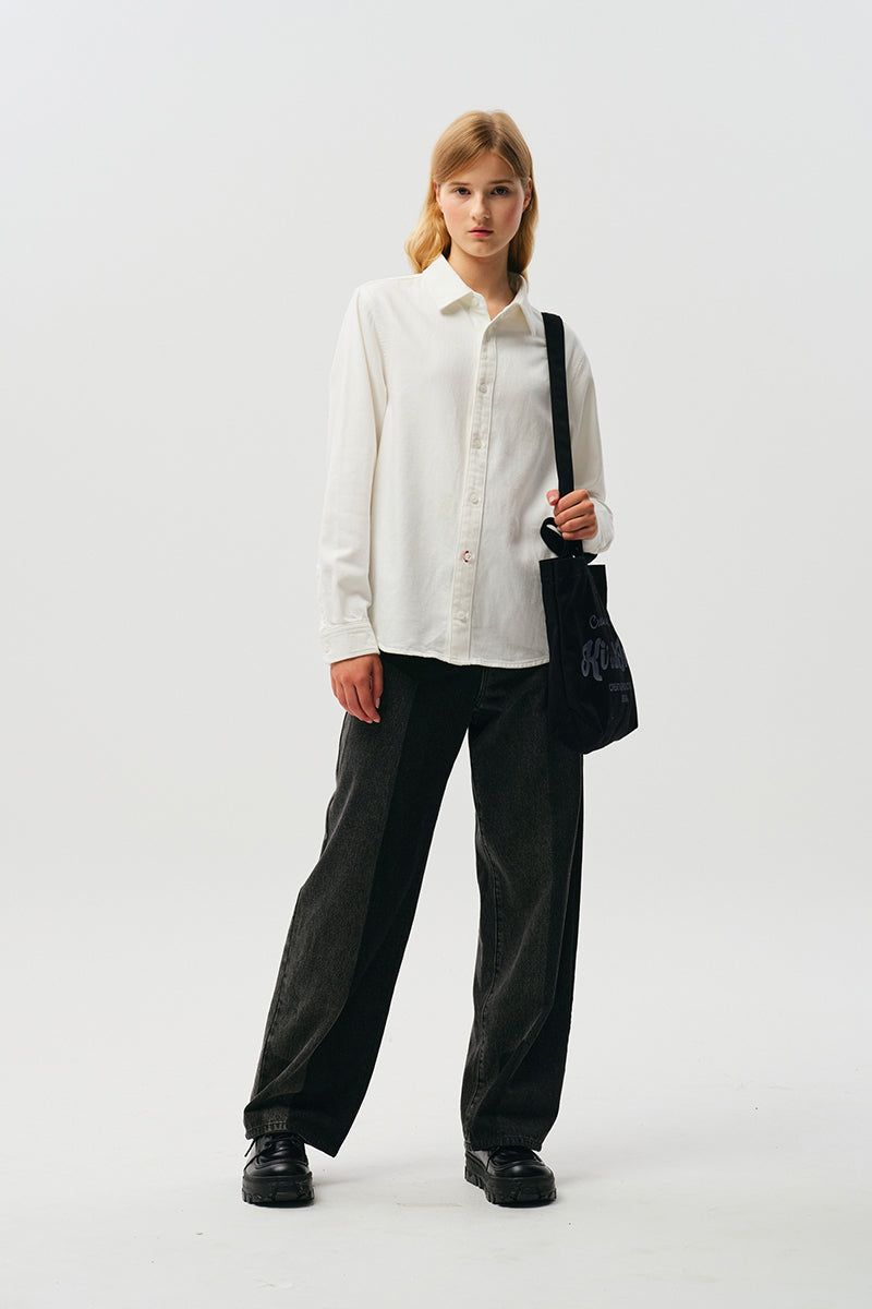 UNI WORDING LOGO ECO BAG [BLACK]