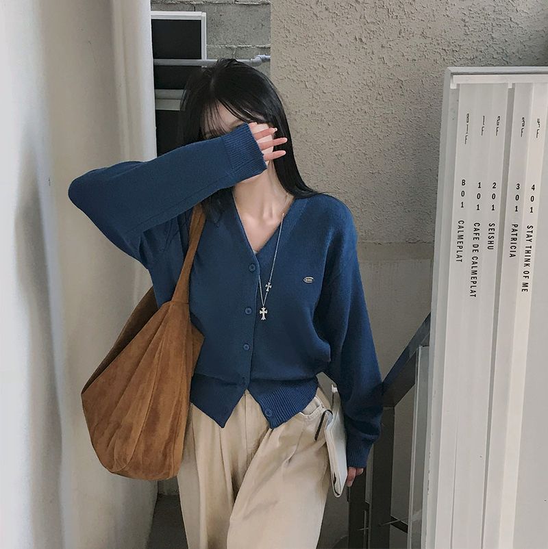 [bellide made] Merlin, Pendant V-neck Cardigan