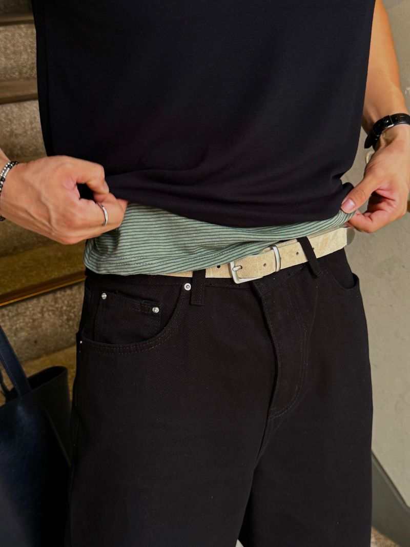 Suede western belt