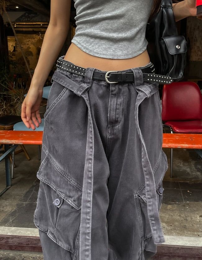 Summer Belted New Cargo Pants