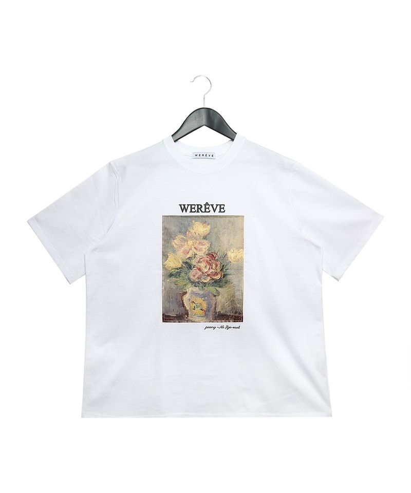 WEREVE（ウィレブ）の「silket cotton peony t-shirt（Tops）」