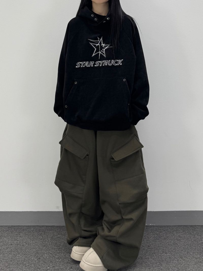 rib fleece sweat pants