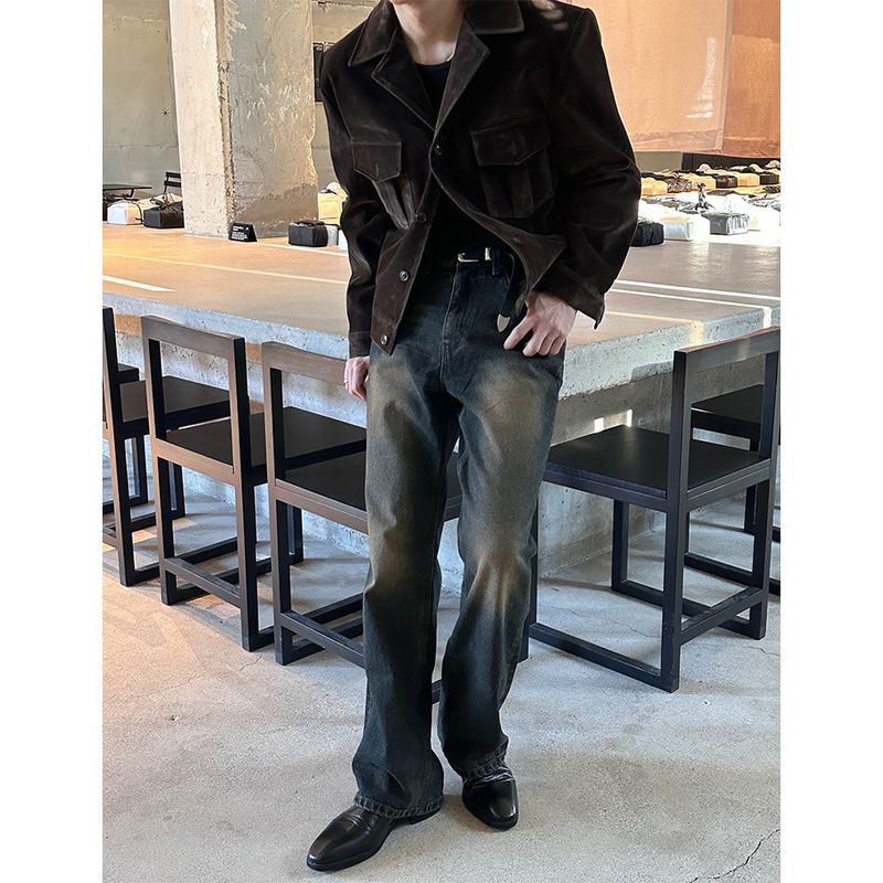 [F/W] Velvet two pocket denim jacket(2color)