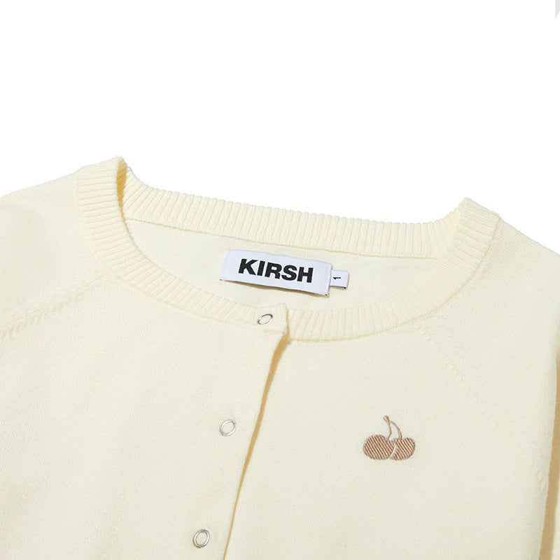 MONO CHERRY CROP CARDIGAN [IVORY]