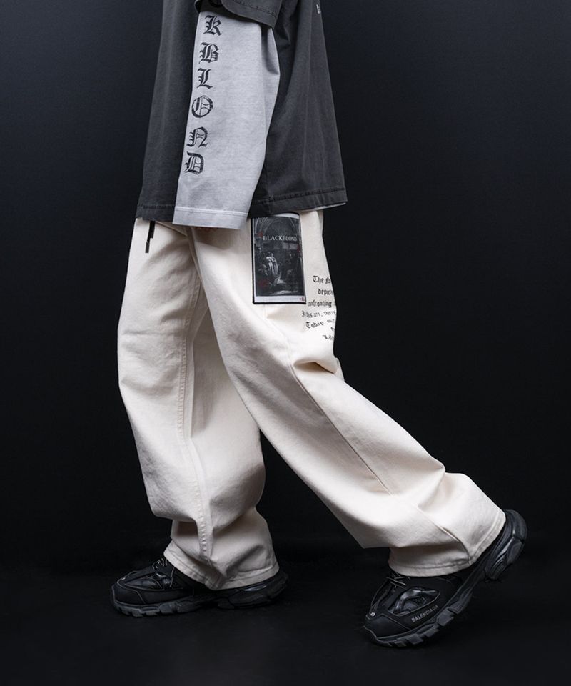 BLACKBLOND（ブラックブロンド）の「BBD No Sympathy Wide Cotton Pants (Ivory)（Pants）」