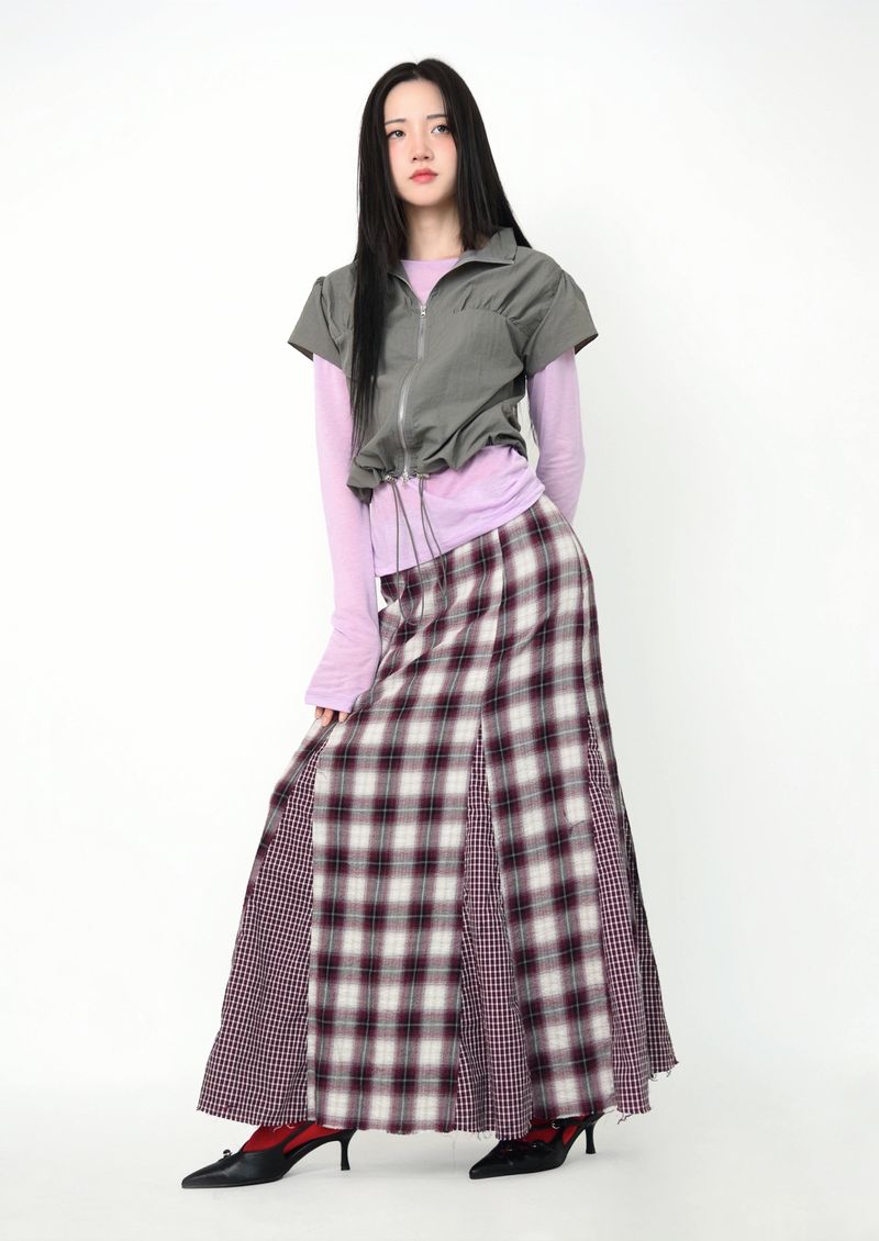 slim puff zip-up