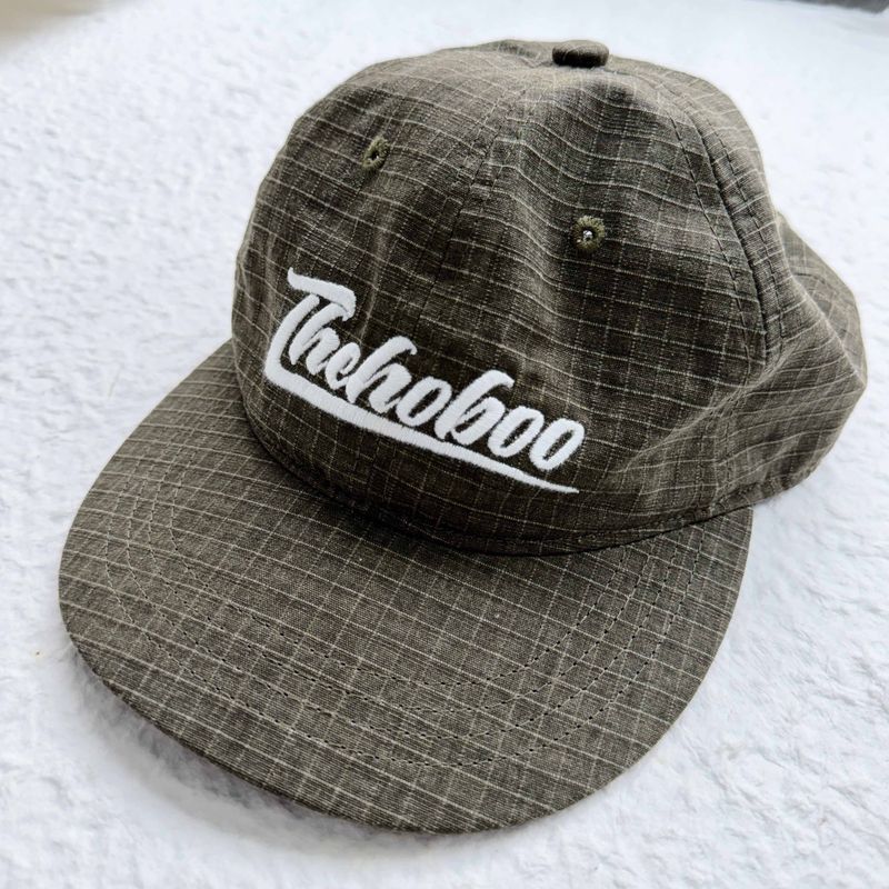 Army Grey Grid Embroidered Cap