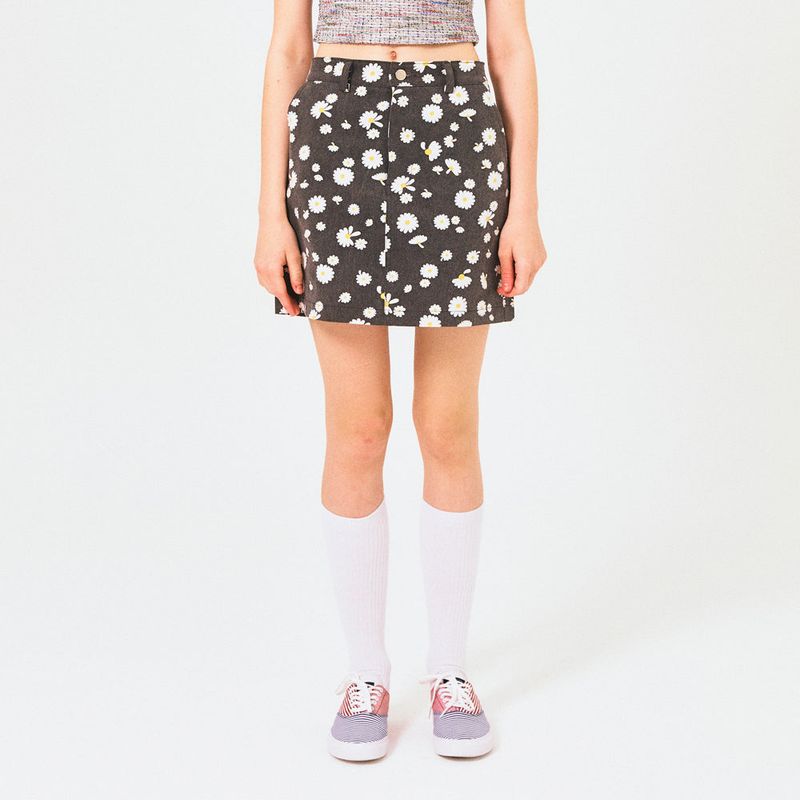freakishbuilding(フリーキッシュビルディング)の「FREAKISH DAISY MINISKIRT (BLACK)(Skirts)」