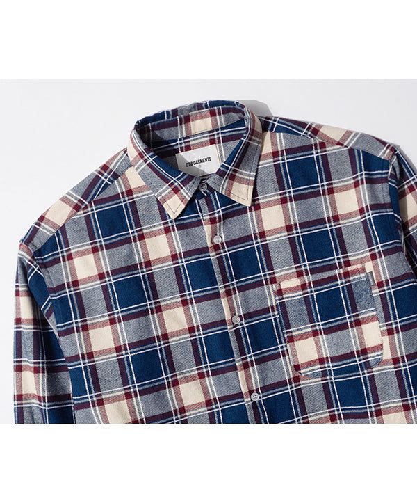 LB Rustic Core Flannel Check Shirt (Blue)