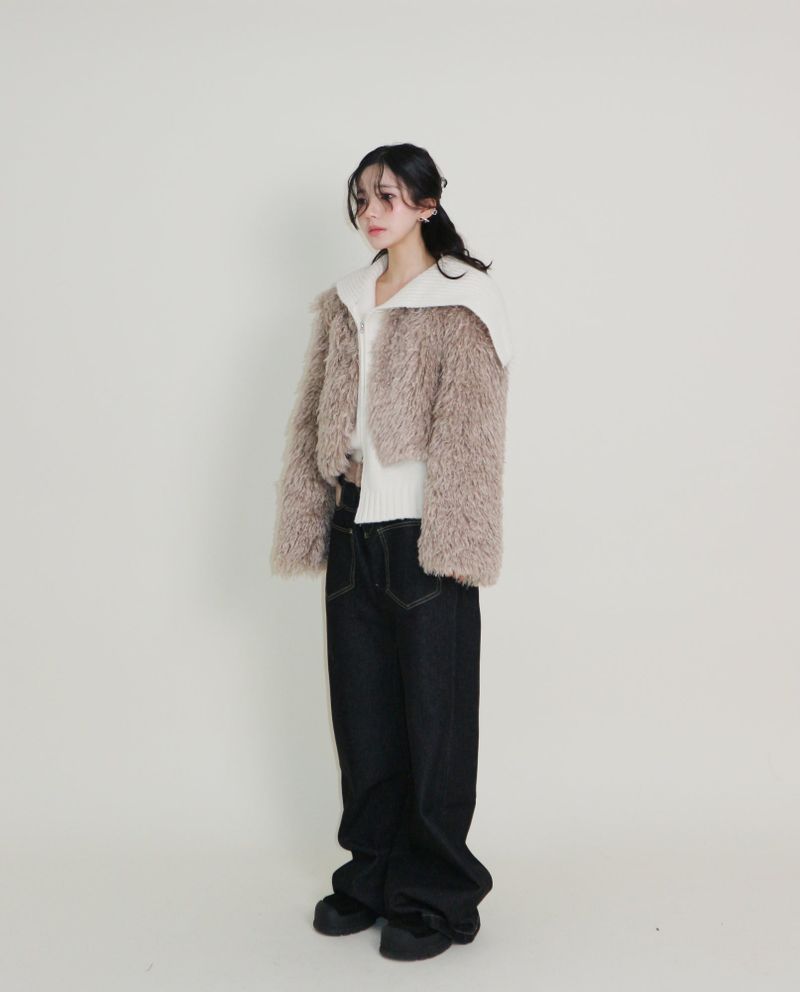 Angel Hairri Fur Bolero Short Jacket (Semi Cropped Jacket)
