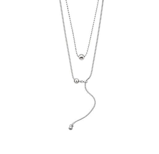 Iko Layered Drop Necklace