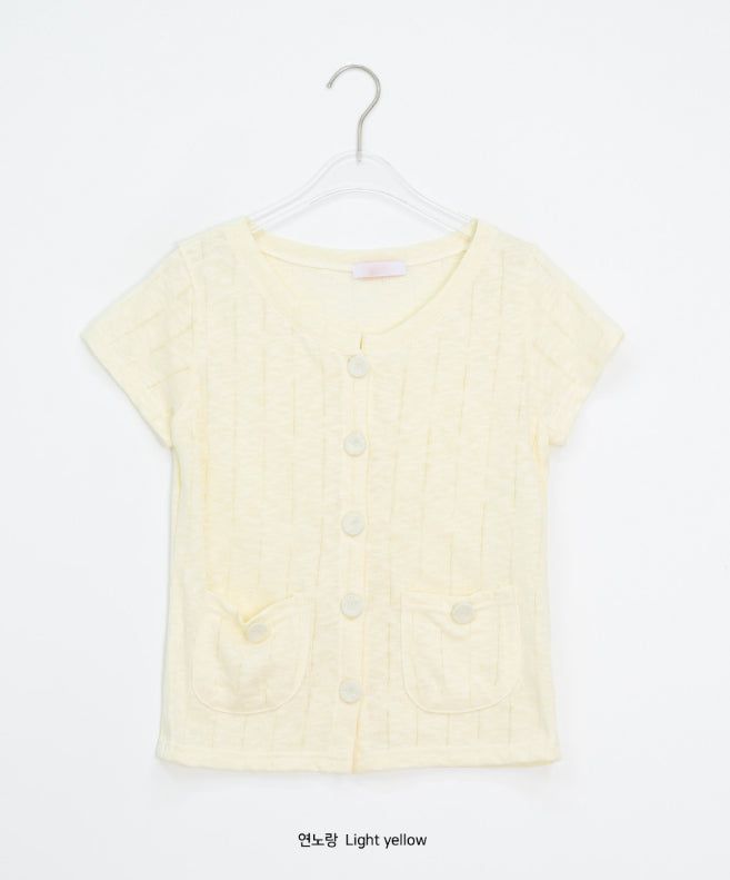 Musec Vintage Slim-Fit Layered Short Sleeve Cardigan
