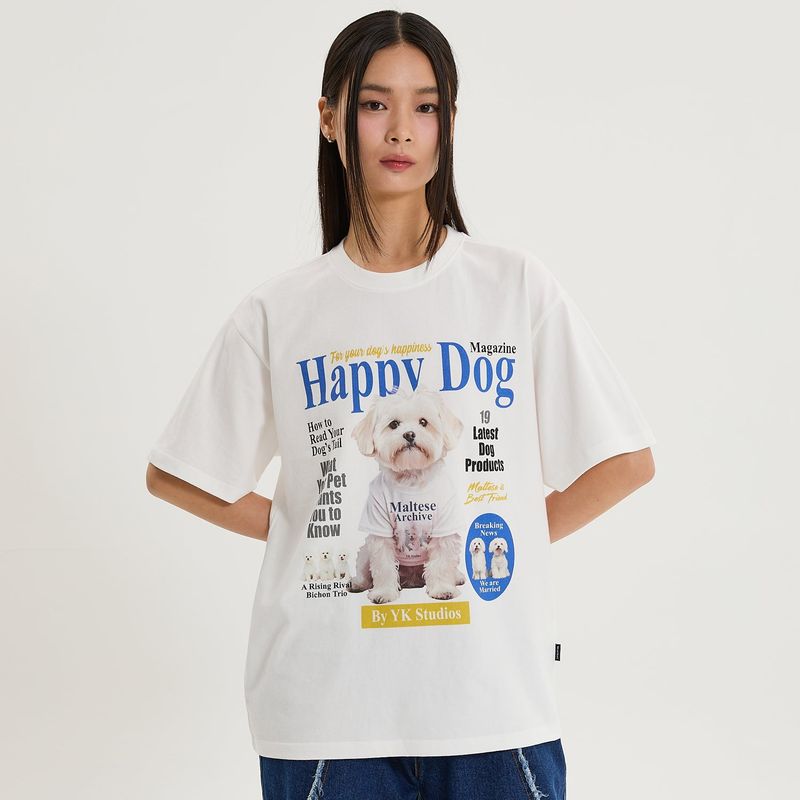 WaiKei(ワイケイ)の「Maltese magazine half sleeve T-shirt(Tops)」