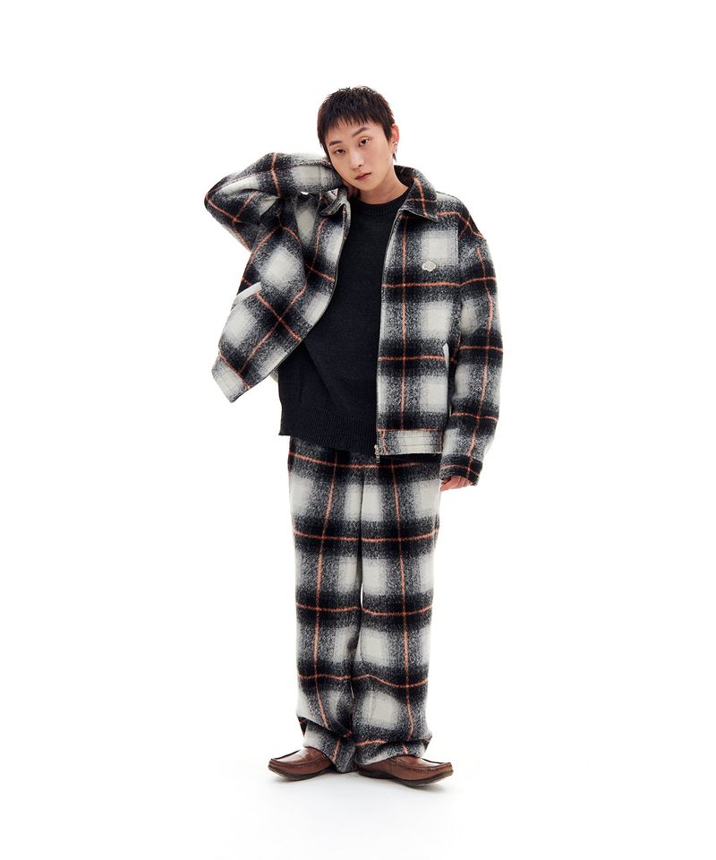 BRUSHED FLANNEL PANTS (BLACK)