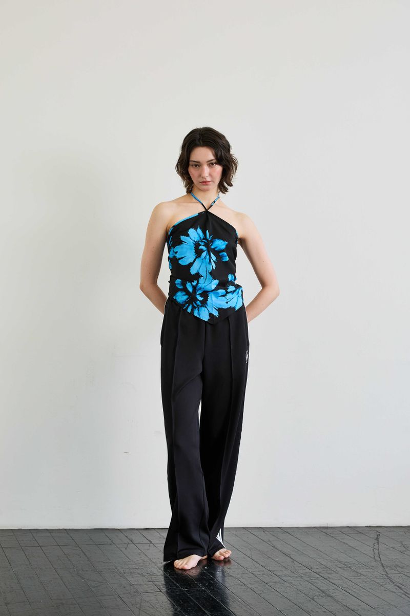  FLUTTER HALTERNECK / BLUE