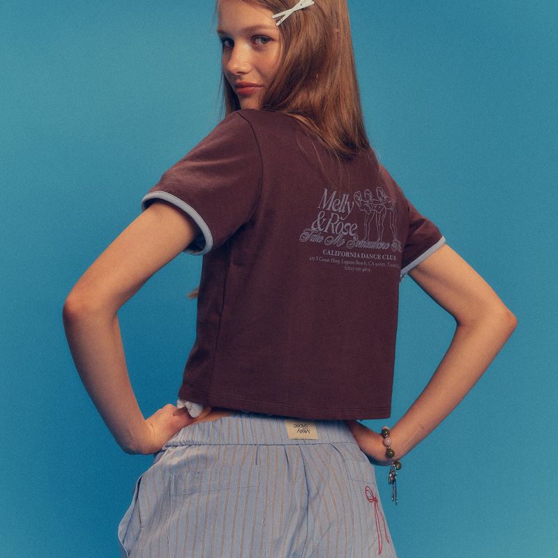 DANCE CLUB CROP T SHIRTS