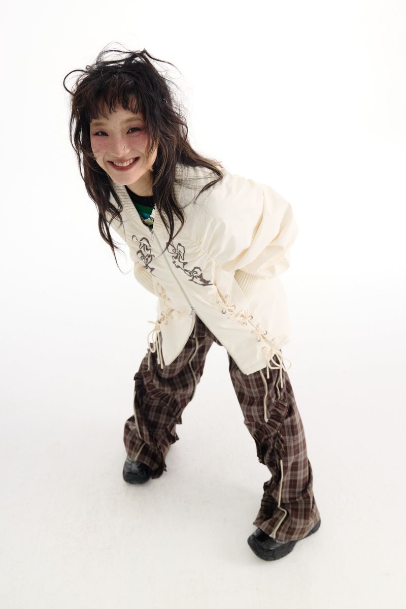 Beige embroidered jacket
