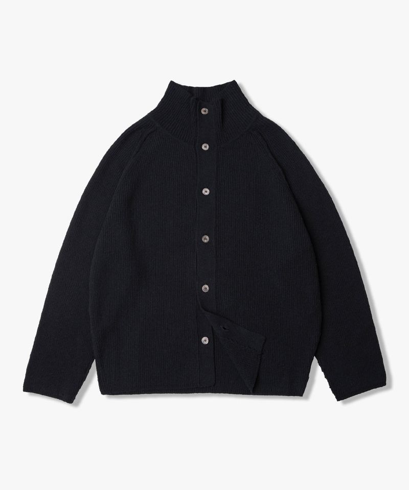 Always Buccle High-Neck Cardigan_4Color
