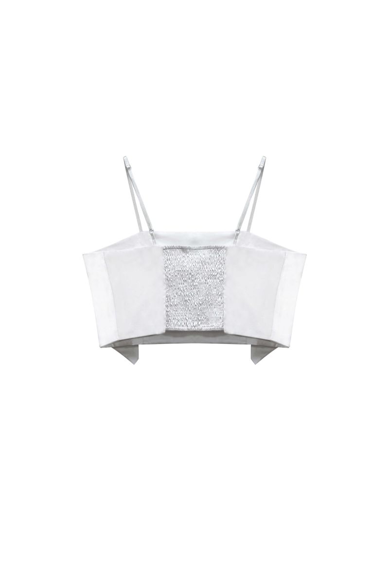 ARI RIBBON BUSTIER / WHITE