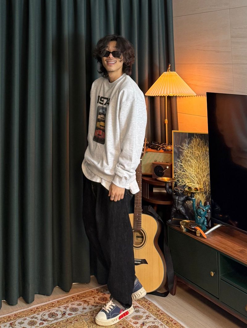Old-Car basic Sweatshirt 3COLOR