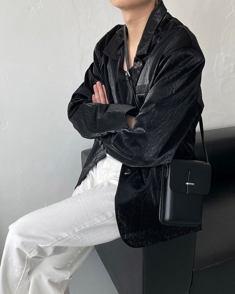 OWN Viper Leather Blazer (2 colors)