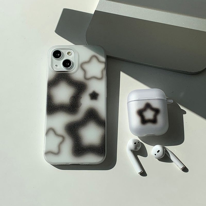 Black Blur Star Phone Case_matt