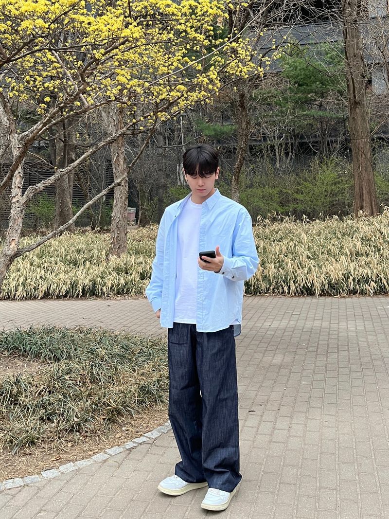 Mire two tuck linen denim