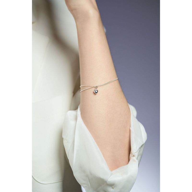 Minimal Heart Simbol Bracelet (Silver 925)