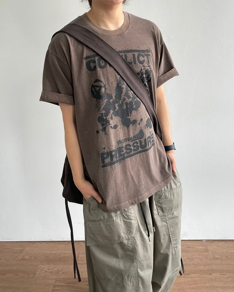IDF（アイディーエフ）の「Conflict Pigment Short Sleeve T-shirt（Tops）」