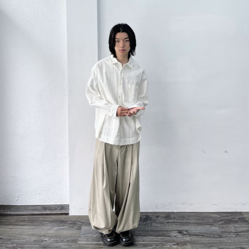 Frayed Textured Shirt