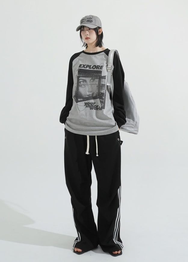 Explore raglan long sleeve t-shirt