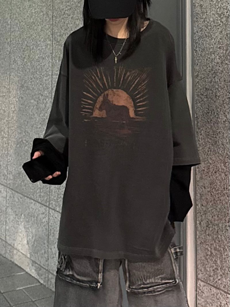 sunset pigment layered long sleeve