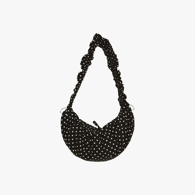 DOT SHIRRING SHOULDER BAG