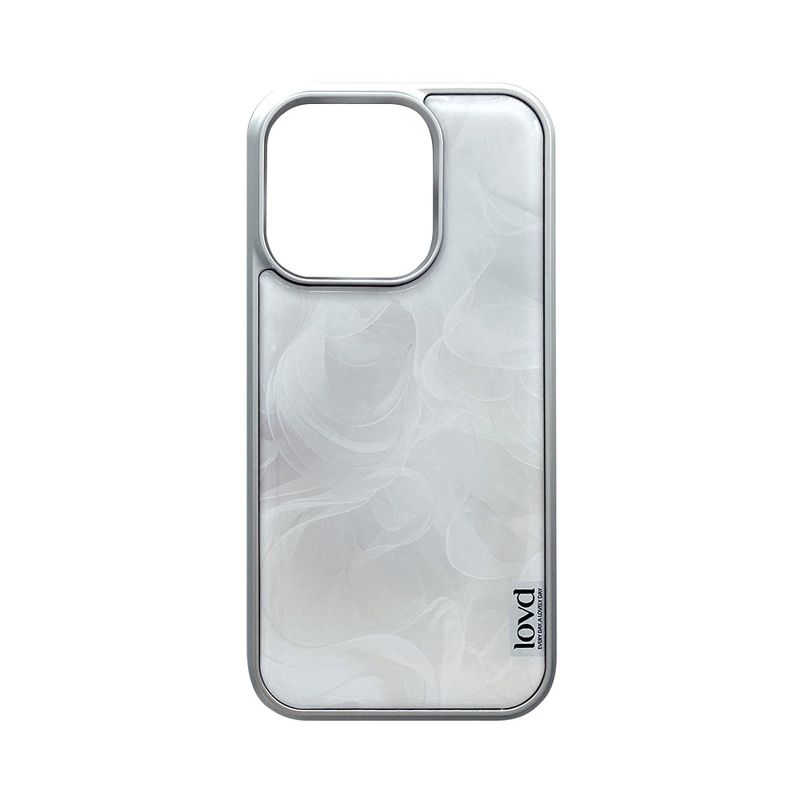 LOVD（ラブド）の「[MADE] VINTAGE FRILL PHONE CASE (epoxy silver bumper)（Smartphone Accessories）」