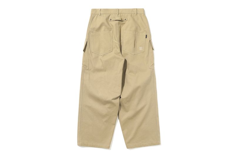 WIDE COTTON CARGO PANTS